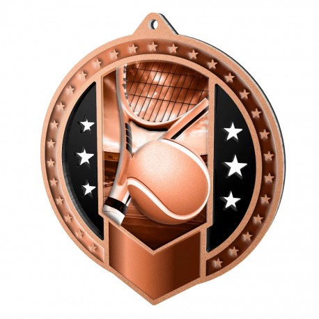 Medalja tenis MDMAR03M20 zlata  ¤70mm